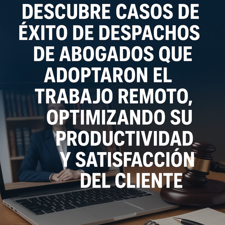 Casos de Éxito: Despachos que Adoptaron el Trabajo Remoto con Éxito