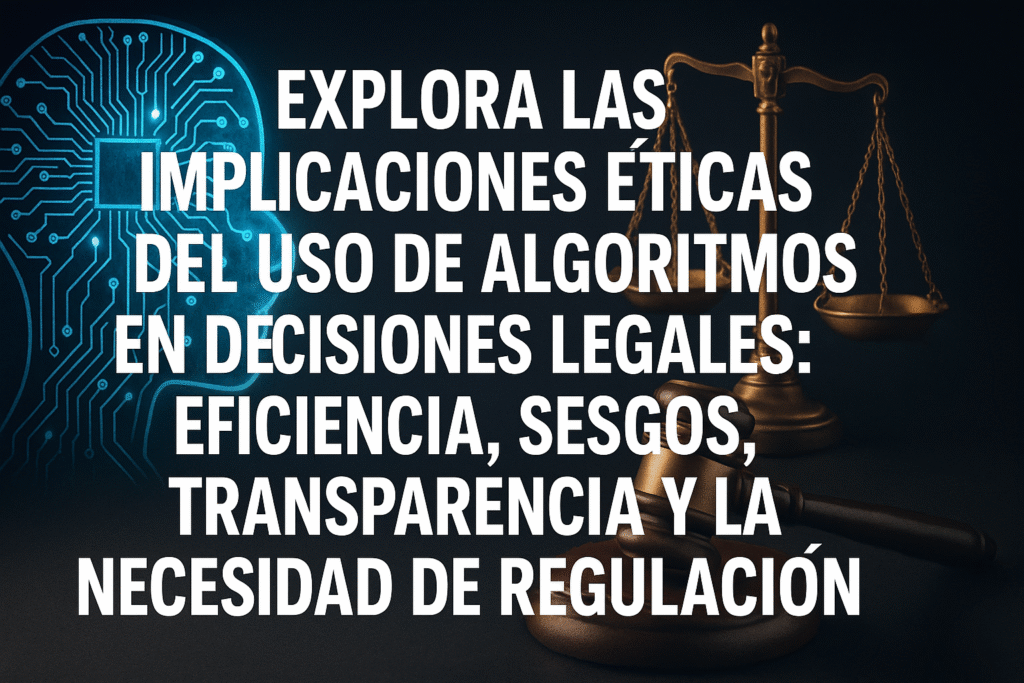 Implicaciones Éticas del Uso de Algoritmos en Decisiones Legales