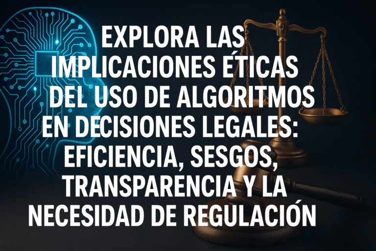 Implicaciones Éticas del Uso de Algoritmos en Decisiones Legales