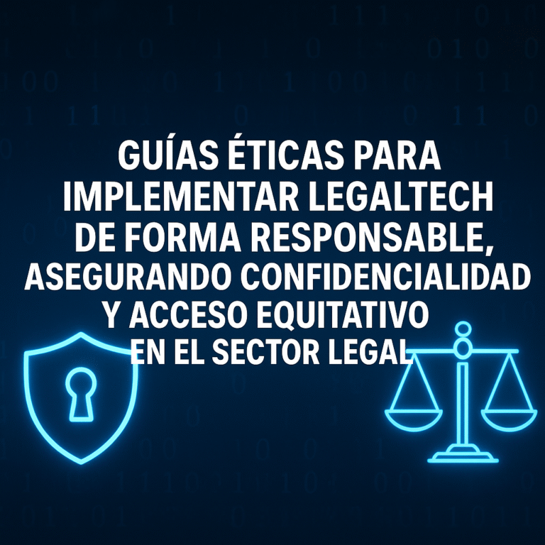 Guías Éticas para la Implementación Responsable de Legaltech