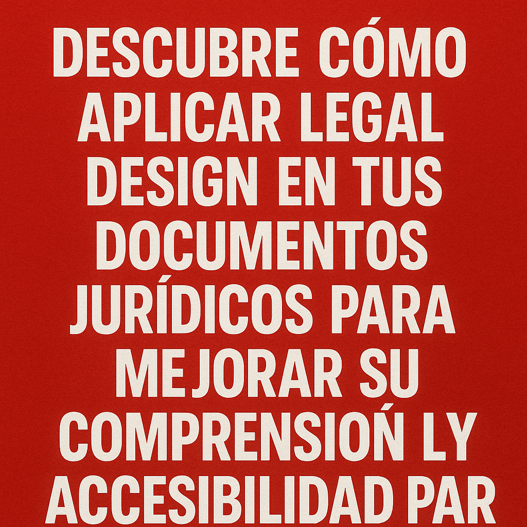 Cómo Implementar Principios de Legal Design en tus Documentos Jurídicos