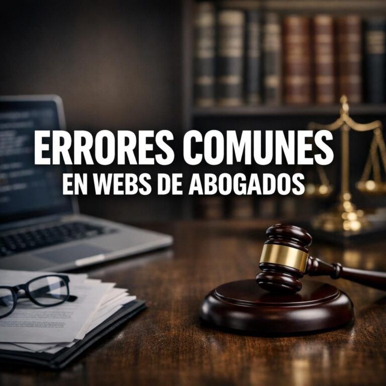Errores comunes en webs de abogados