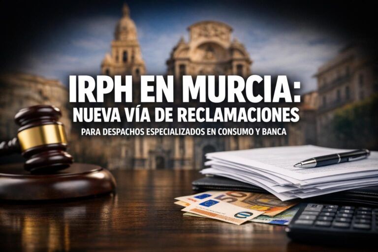 IRPH en Murcia: nueva vía de reclamaciones para despachos especializados en consumo y banca