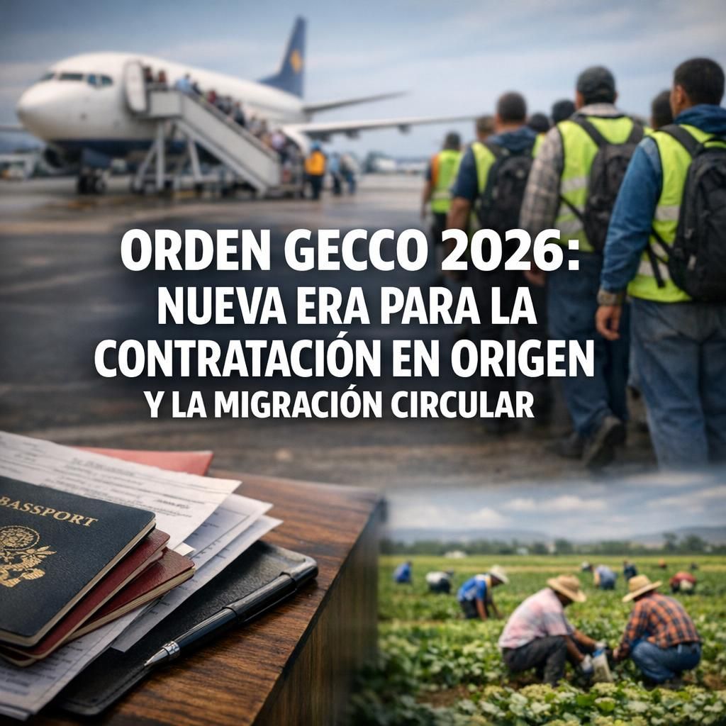 Orden GECCO 2026: nueva era para la contratación en origen y la migración circular