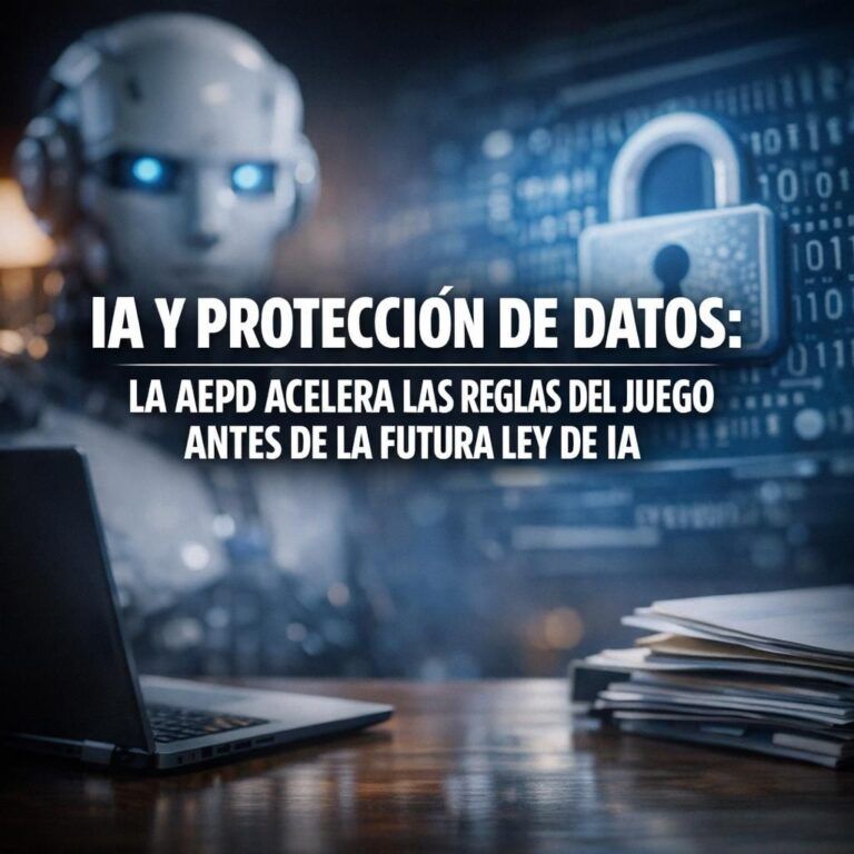 IA y protección de datos: la AEPD acelera las reglas del juego antes de la futura Ley de IA