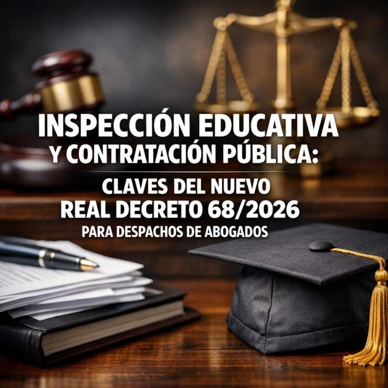 Inspección educativa y contratación pública: claves del nuevo Real Decreto 68/2026 para despachos de abogados