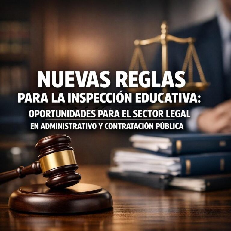Nuevas reglas para la inspección educativa: oportunidades para el sector legal en administrativo y contratación pública