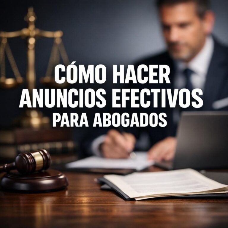 Cómo hacer anuncios efectivos para abogados