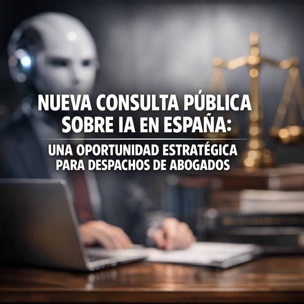 Nueva consulta pública sobre IA en España: una oportunidad estratégica para despachos de abogados