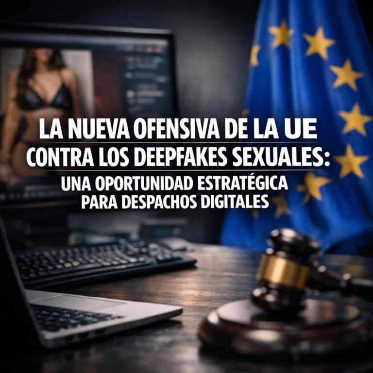 La nueva ofensiva de la UE contra los deepfakes sexuales: una oportunidad estratégica para despachos digitales