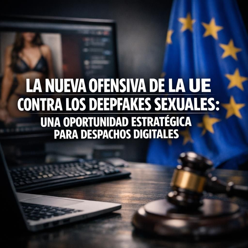 La nueva ofensiva de la UE contra los deepfakes sexuales: una oportunidad estratégica para despachos digitales