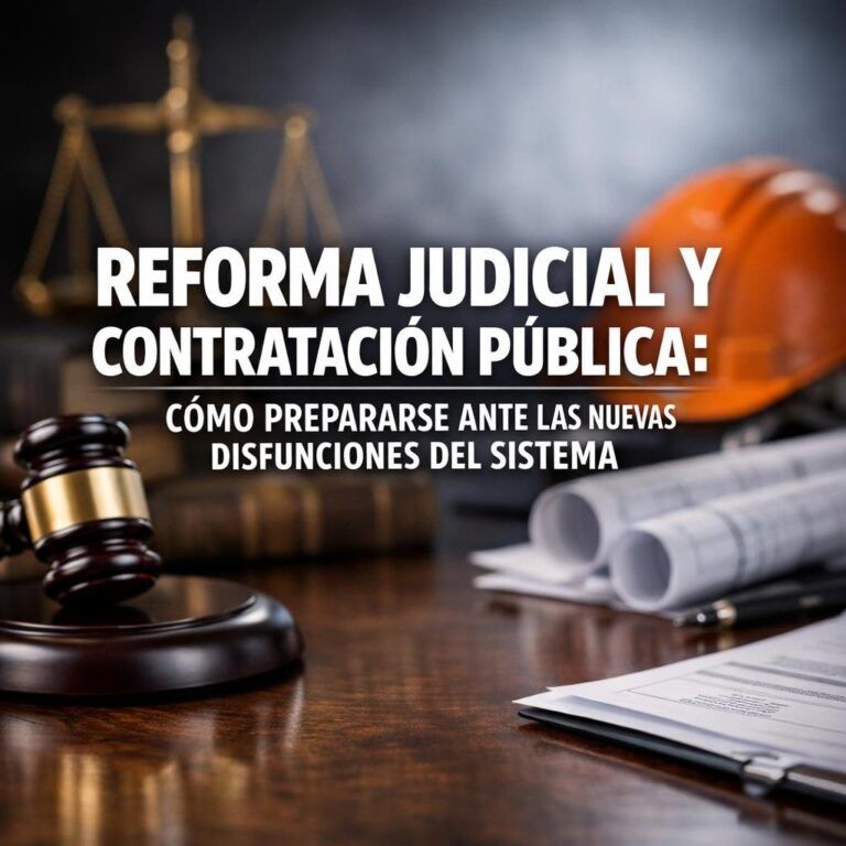 Reforma judicial y contratación pública: cómo prepararse ante las nuevas disfunciones del sistema