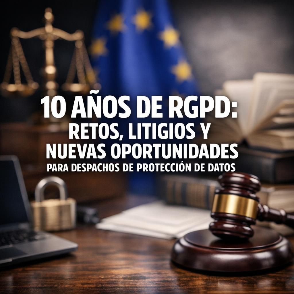 10 años de RGPD: retos, litigios y nuevas oportunidades para despachos de protección de datos