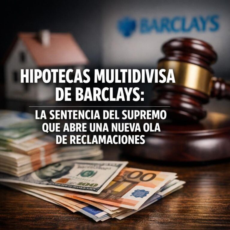 Hipotecas multidivisa de Barclays: la sentencia del Supremo que abre una nueva ola de reclamaciones