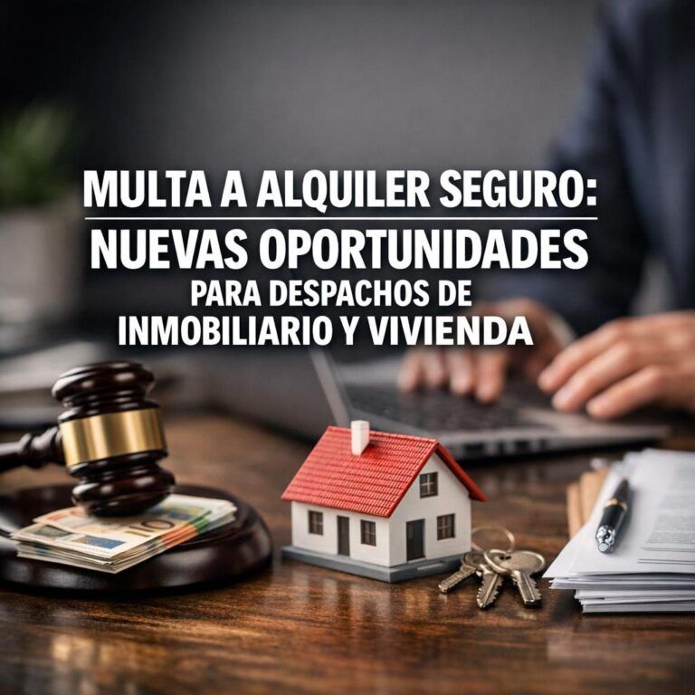 Multa a Alquiler Seguro: nuevas oportunidades para despachos de inmobiliario y vivienda