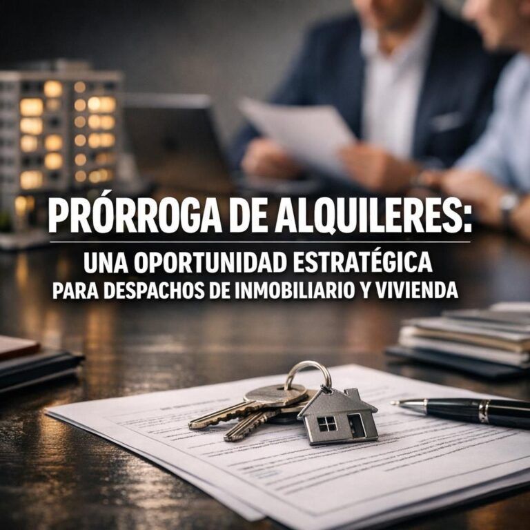 Prórroga de alquileres: una oportunidad estratégica para despachos de inmobiliario y vivienda