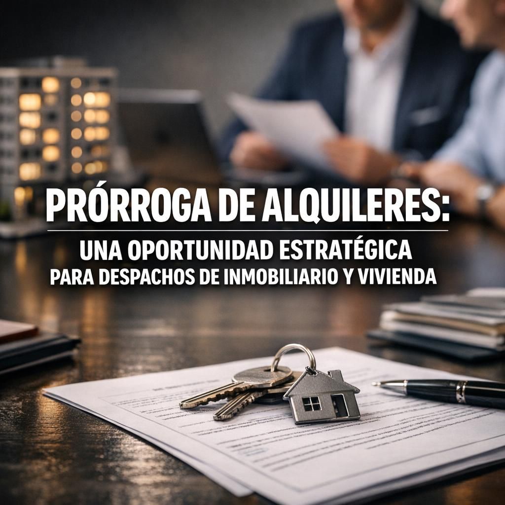Prórroga de alquileres: una oportunidad estratégica para despachos de inmobiliario y vivienda