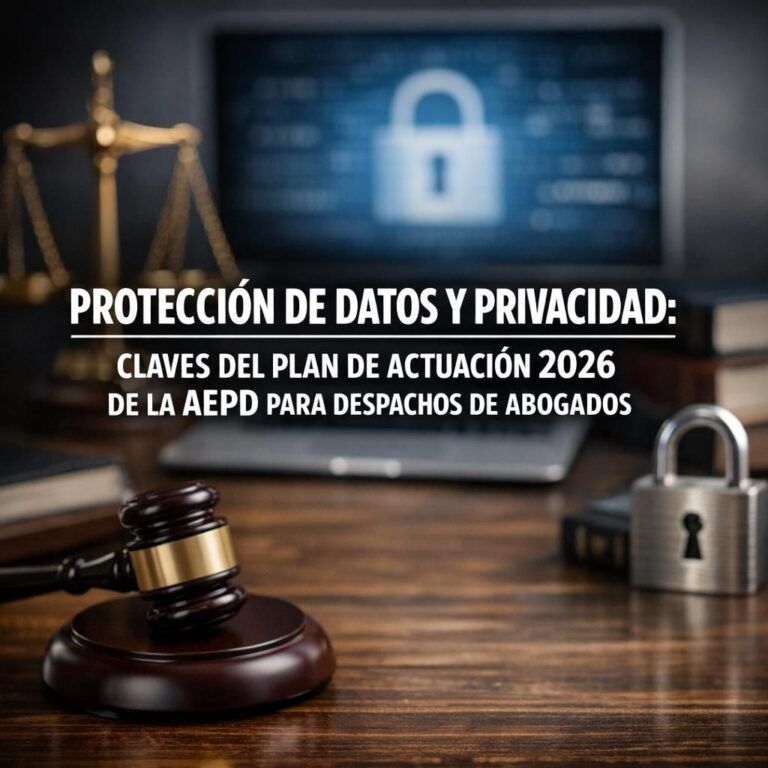 Protección de datos y privacidad: claves del Plan de Actuación 2026 de la AEPD para despachos de abogados