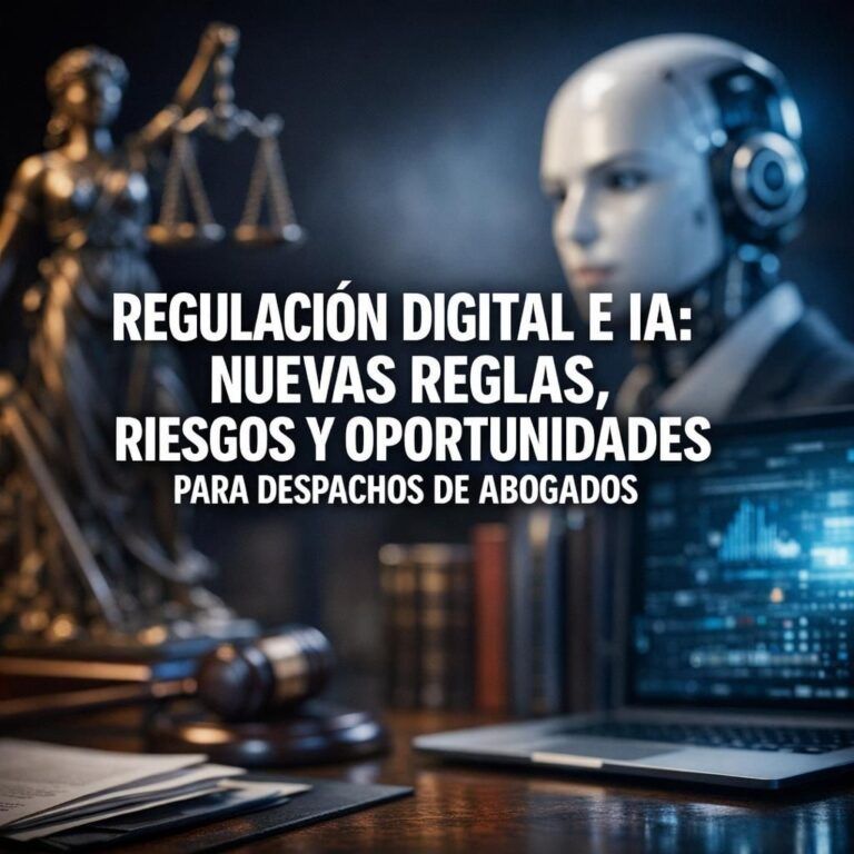Regulación digital e IA: nuevas reglas, riesgos y oportunidades para despachos de abogados
