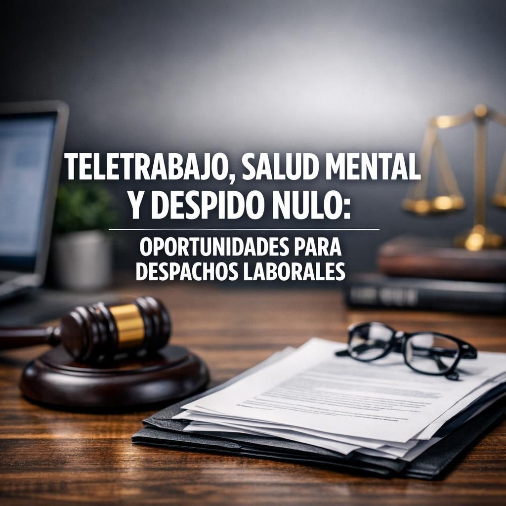 Teletrabajo, salud mental y despido nulo: oportunidades para despachos laborales