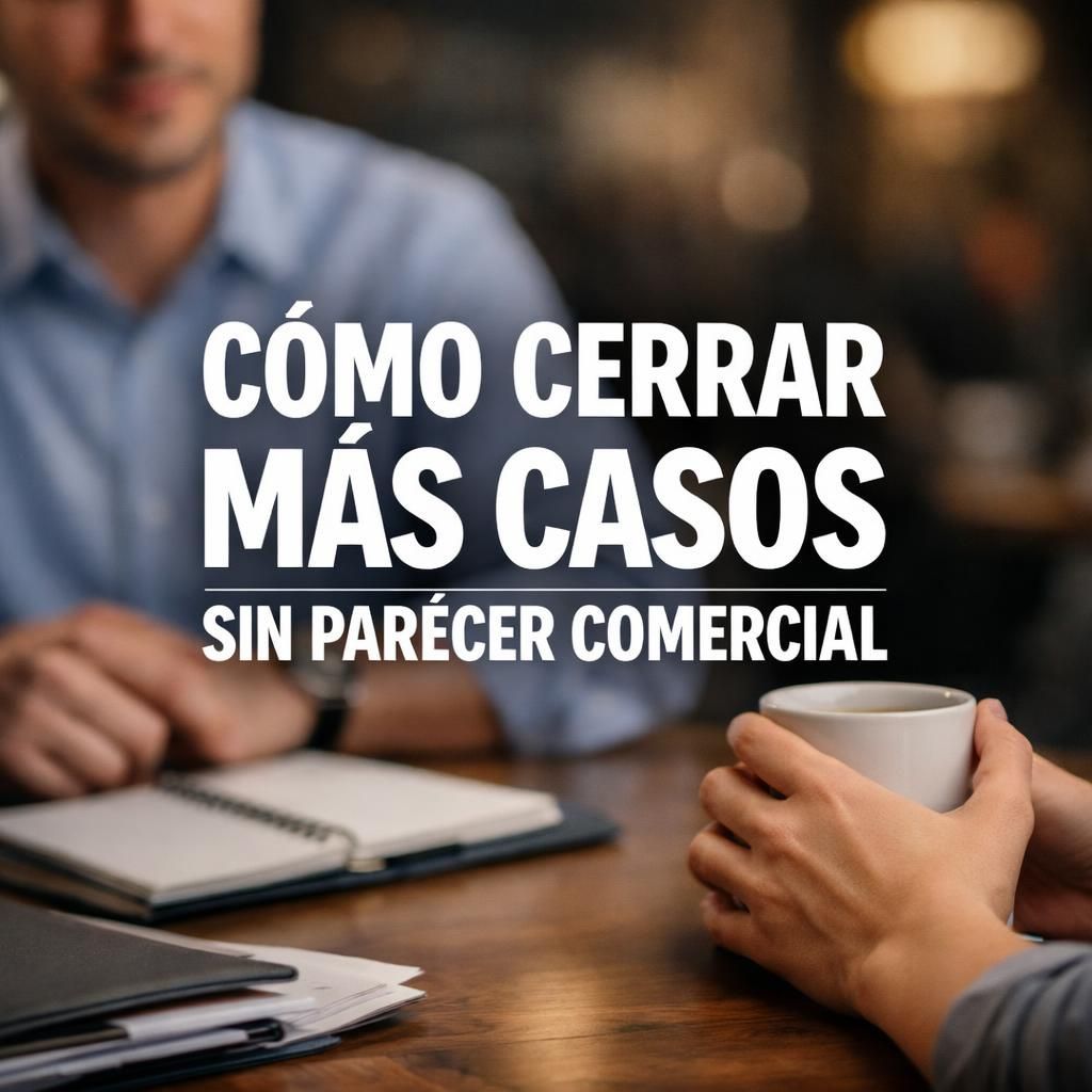 Cómo cerrar más casos sin parecer comercial