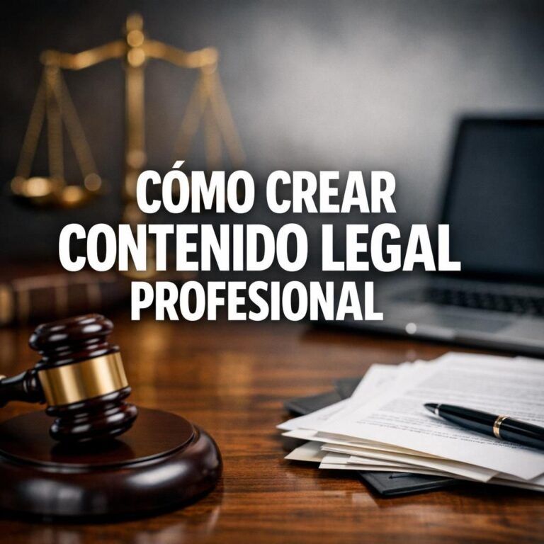 Cómo crear contenido legal profesional