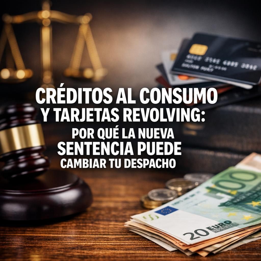 Créditos al consumo y tarjetas revolving: por qué la nueva sentencia puede cambiar tu despacho