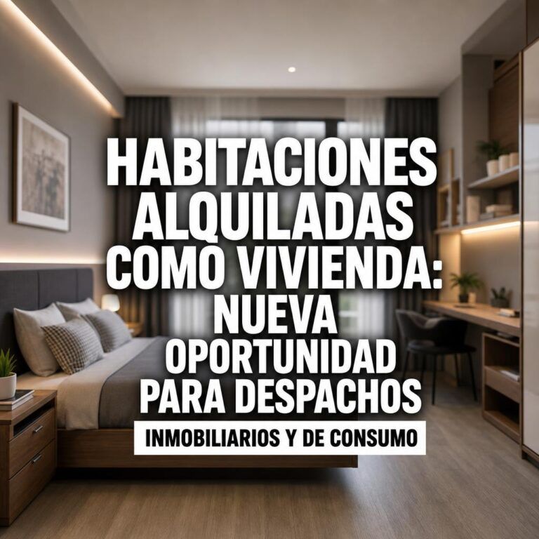 Habitaciones alquiladas como vivienda: nueva oportunidad para despachos inmobiliarios y de consumo
