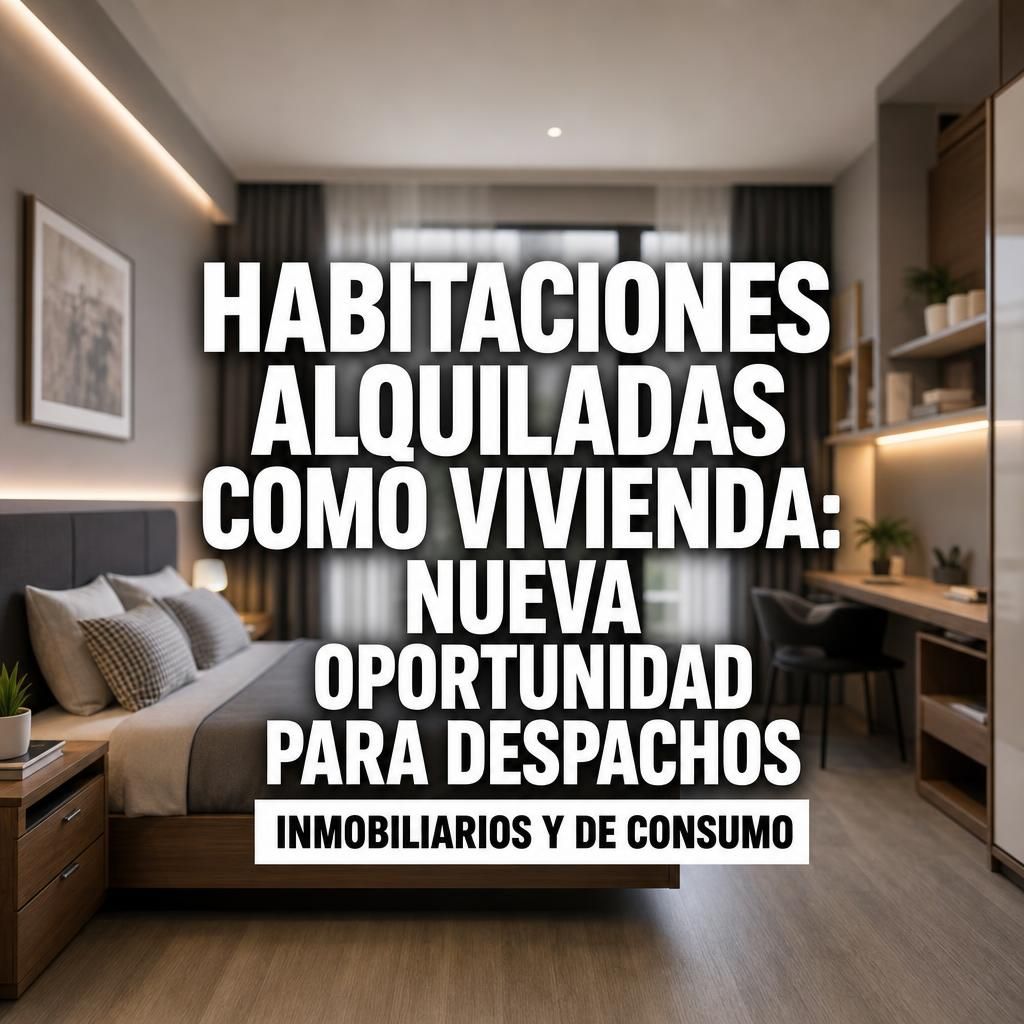 Habitaciones alquiladas como vivienda: nueva oportunidad para despachos inmobiliarios y de consumo