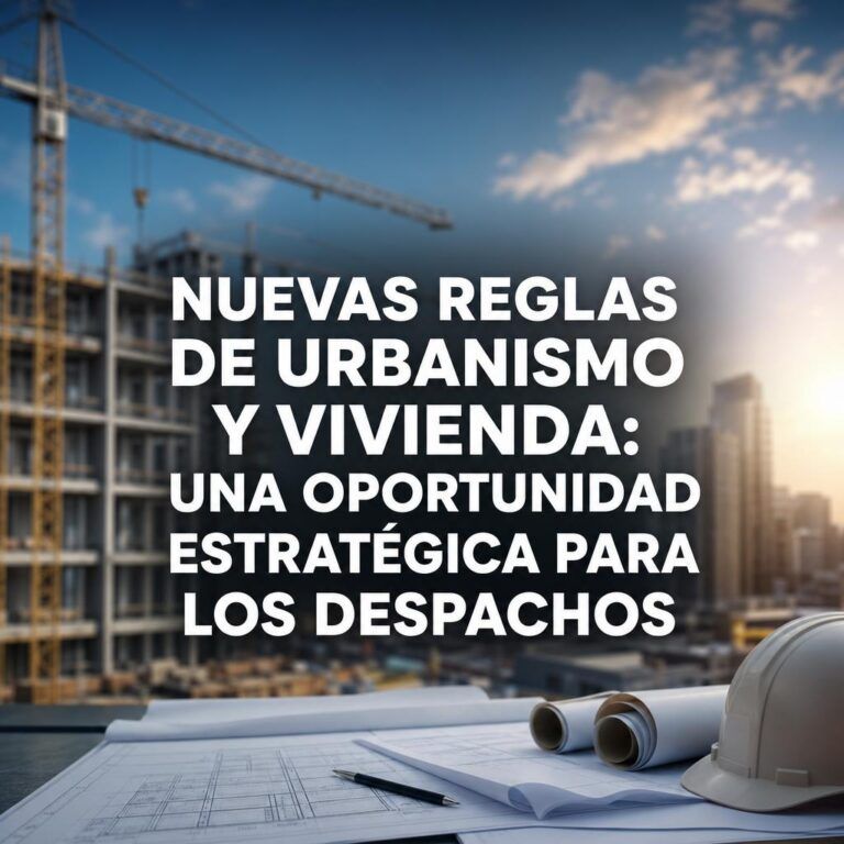 Nuevas reglas de urbanismo y vivienda: una oportunidad estratégica para los despachos