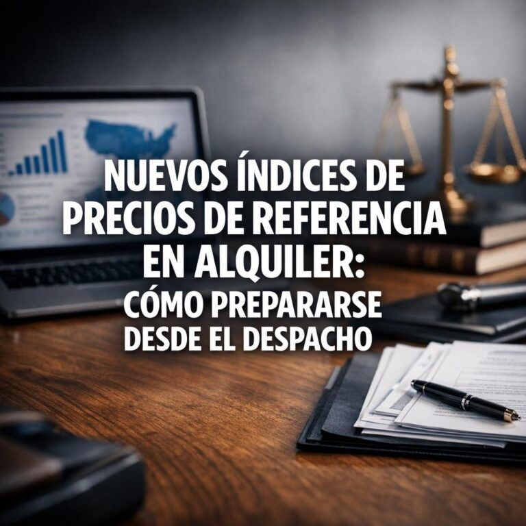 Nuevos índices de precios de referencia en alquiler: cómo prepararse desde el despacho
