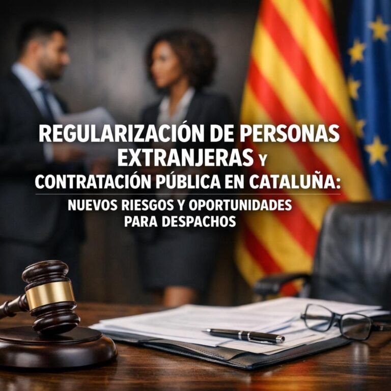 Regularización de personas extranjeras y contratación pública en Cataluña: nuevos riesgos y oportunidades para despachos