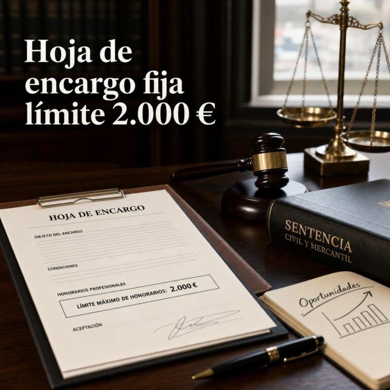 Civil y mercantil: sentencia sobre hojas de encargo y oportunidades