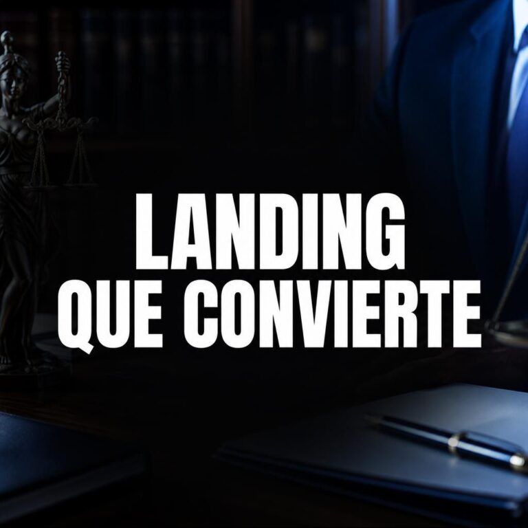 Landing page abogados conversión: qué cambiar ya
